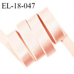 Elastique 18 mm lingerie haut de gamme couleur rose poudre brillant largeur 18 mm bonne élasticité prix au mètre