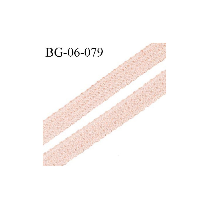 Droit fil à plat 6 mm spécial lingerie et couture du prêt-à-porter couleur chair rosé fabriqué en France prix au mètre