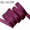 Elastique lingerie 10 mm haut de gamme couleur framboise brillant bonne élasticité allongement +50% largeur 10 mm prix au mètre