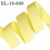 Elastique 18 mm lingerie haut de gamme fabriqué en France couleur jaune citron bonne élasticité prix au mètre