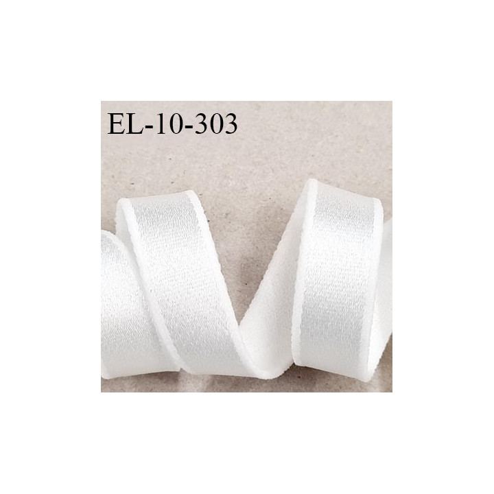 Elastique lingerie 10 mm haut de gamme fabriqué en France couleur écru élastique souple et brillant prix au mètre
