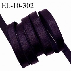 Elastique lingerie 10 mm haut de gamme fabriqué en France couleur prune élastique souple et brillant prix au mètre