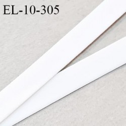 Elastique lingerie 10 mm haut de gamme fabriqué en France couleur blanc élastique souple prix au mètre