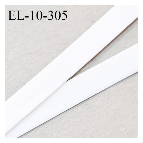 Elastique lingerie 10 mm haut de gamme fabriqué en France couleur blanc élastique souple prix au mètre