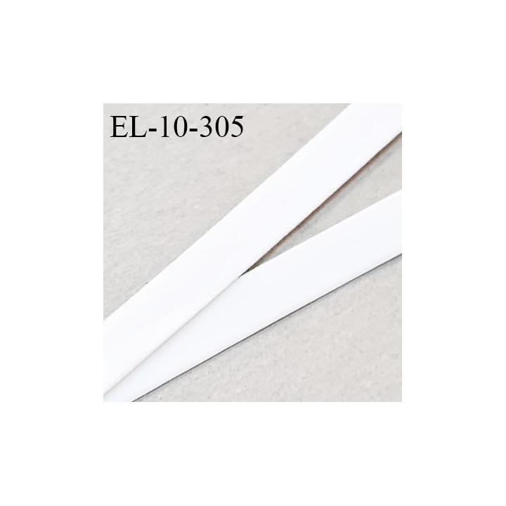 Elastique lingerie 10 mm haut de gamme fabriqué en France couleur blanc élastique souple prix au mètre