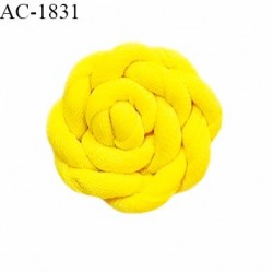 Décor lingerie et autres escargot toronné lycra diamètre 20 mm couleur jaune épaisseur 7 mm prix à l'unité