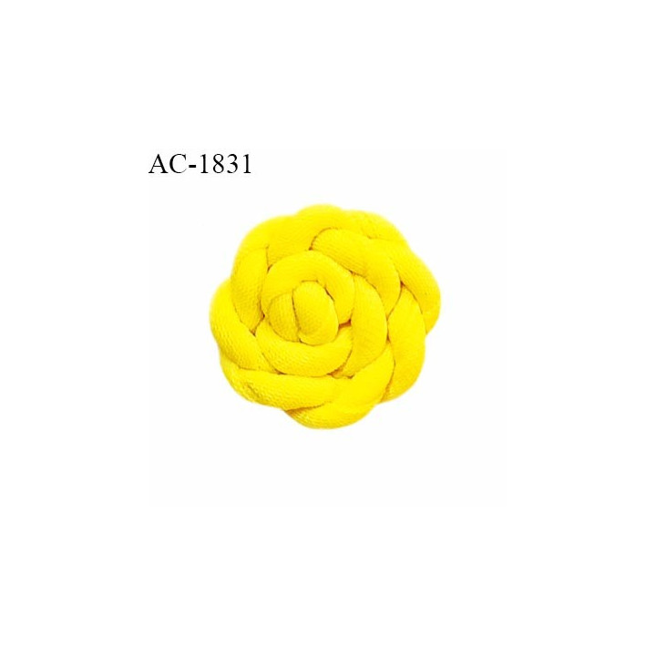 Décor lingerie et autres escargot toronné lycra diamètre 20 mm couleur jaune épaisseur 7 mm prix à l'unité