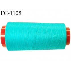 Cone 2000 m fil mousse polyester n°110 couleur lagon longueur 2000 mètres bobiné en France