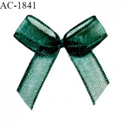 Noeud lingerie mousseline couleur vert haut de gamme largeur 20 mm hauteur 20 mm prix à l'unité