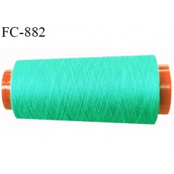 Cone 5000 m fil Polyester n° 120 couleur vert longueur 5000 mètres fil européen bobiné en France certifié oeko tex