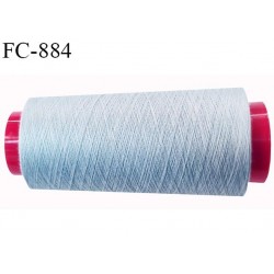 Cone 5000 m fil Polyester n° 120 couleur gris longueur 5000 mètres fil européen bobiné en France certifié oeko tex