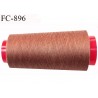 Cone 5000 m fil Polyester n° 120 couleur marron cuivre longueur 5000 mètres fil européen bobiné en France certifié oeko tex