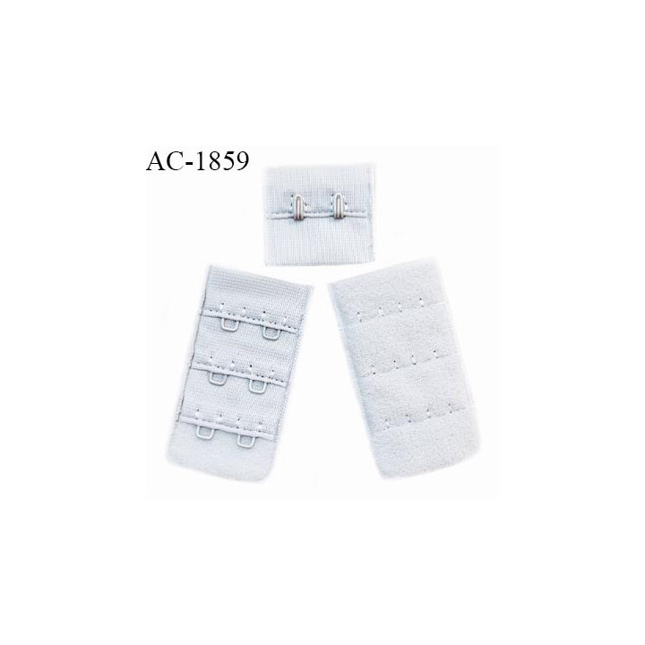 Agrafe 30 mm attache SG haut de gamme couleur gris 3 rangées 2 crochets largeur 30 mm hauteur 55 mm prix à l'unité