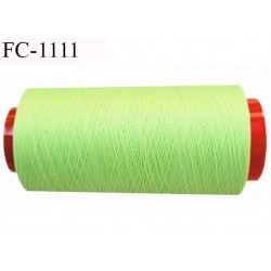 Cone 2000 m fil Polyester n° 120 couleur anis longueur 2000 mètres fil Coats Epic bobiné en France