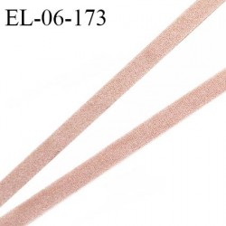 Elastique fin 6 mm lingerie haut de gamme fabriqué en France couleur chair foncé élastique souple doux au toucher prix au mètre