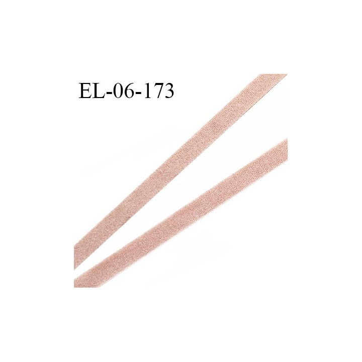 Elastique fin 6 mm lingerie haut de gamme fabriqué en France couleur chair foncé élastique souple doux au toucher prix au mètre