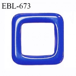 Boucle 15 mm en pvc couleur bleu largeur intérieur 15 mm largeur extérieur 25 mm épaisseur 2 mm prix à l'unité