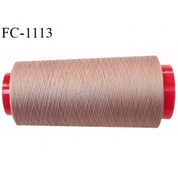 Cone 5000 m fil mousse polyamide n°120 couleur bois de rose longueur 5000 mètres bobiné en France
