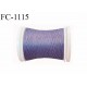 Bobine 500 m fil mousse polyester n°160 couleur lilas longueur 500 mètres bobiné en France