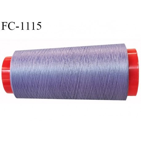 Cone 1000 m fil mousse polyester n°160 couleur lilas longueur 1000 mètres bobiné en France