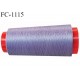Cone 5000 m fil mousse polyester n°160 couleur lilas longueur 5000 mètres bobiné en France