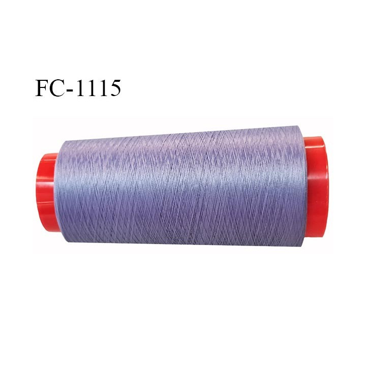 Cone 5000 m fil mousse polyester n°160 couleur lilas longueur 5000 mètres bobiné en France