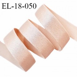 Elastique 18 mm lingerie haut de gamme couleur chair rosé brillant largeur 18 mm bonne élasticité allongement +40% prix au mètre