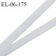 Elastique fin 6 mm lingerie haut de gamme fabriqué en France couleur gris clair élastique souple et fin prix au mètre