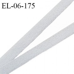 Elastique fin 6 mm lingerie haut de gamme fabriqué en France couleur gris clair élastique souple et fin prix au mètre