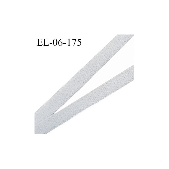 Elastique fin 6 mm lingerie haut de gamme fabriqué en France couleur gris clair élastique souple et fin prix au mètre