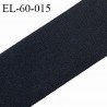 Elastique plat 60 mm couleur noir élastique souple allongement +130% largeur 60 mm prix au mètre