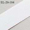 Elastique 20 mm plat brodé très belle qualité couleur naturel élastique souple allongement +150% largeur 20 mm prix au mètre