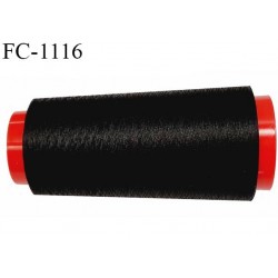 Cone 1000 mètres de fil mousse polyester texturé fil n° 80 haut de gamme couleur noir bobiné en France