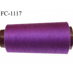 Cone 1000 m fil Polyester n° 120 couleur violet longueur 1000 mètres fil Coats Epic bobiné en France