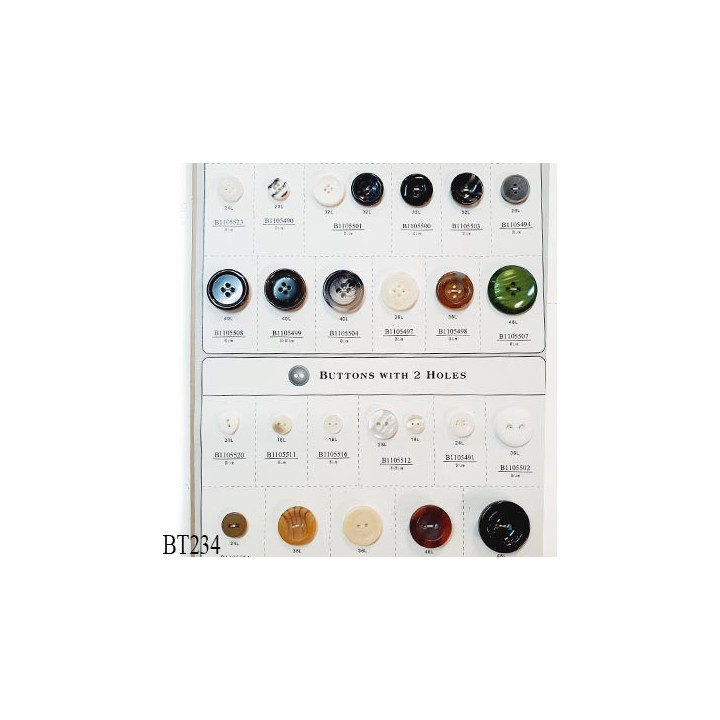Plaque de 28 boutons diamètre 11 à 30 mm pour création unique prix pour la plaque entière