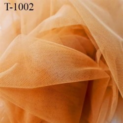 Marquisette tulle spécial lingerie haut de gamme couleur orangé largeur 155 cm prix pour 10 cm 100 % polyamide