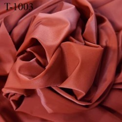 Tissu lycra spécial bain et lingerie fin très haut de gamme rouille rouge largeur 150 cm poids m2 105 grs prix pour 10 cm