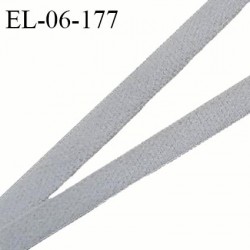 Elastique fin 6 mm lingerie haut de gamme fabriqué en France couleur gris élastique souple et fin style velours prix au mètre