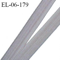 Elastique 6 mm fin spécial lingerie polyamide élasthanne couleur gris fabriqué en France pour une grande marque prix au mètre