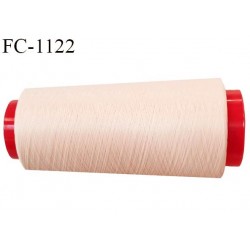 Cone 1000 m fil mousse polyester n°110 couleur rosé chair longueur 1000 mètres bobiné en France