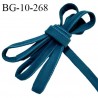 Cache armature et baleine underwire 10 mm couleur bleu vert très doux au toucher largeur 10 mm prix au mètre