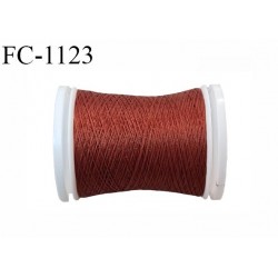 Bobine 500 m fil mousse polyester n°110 couleur rouille longueur 500 mètres bobiné en France