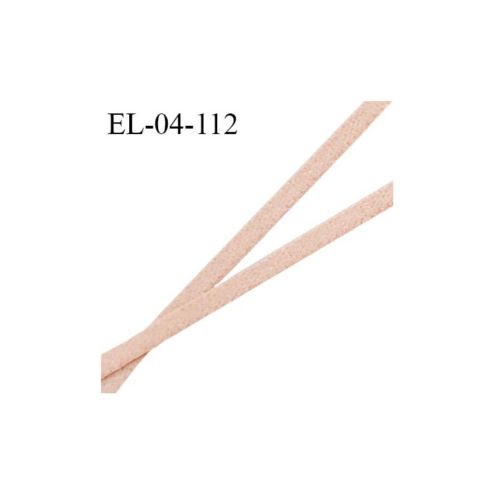 Elastique 4 mm spécial lingerie couleur chair sable très doux au toucher style velours grande marque largeur 4 mm prix au mètre
