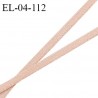 Elastique 4 mm spécial lingerie couleur chair sable très doux au toucher style velours grande marque largeur 4 mm prix au mètre