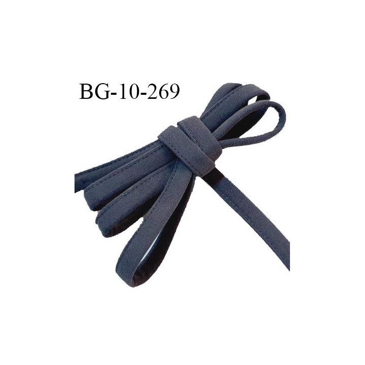 Cache armature et baleine underwire 10 mm couleur gris foncé très doux au toucher largeur 10 mm prix au mètre