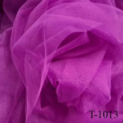 Marquisette tulle spécial lingerie haut de gamme fuschia largeur 150 cm prix pour 10 cm de longueur