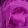 Marquisette tulle spécial lingerie haut de gamme fuschia largeur 150 cm prix pour 10 cm de longueur