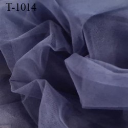 Marquisette tulle spécial lingerie haut de gamme bleu tempète largeur 150 cm prix pour 10 cm de longueur