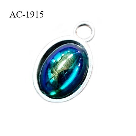 Bijou décor pendentif lingerie et autres couleur argent avec perle bleue hauteur 12 mm largeur 7 mm prix à la pièce