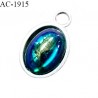 Bijou décor pendentif lingerie et autres couleur argent avec perle bleue hauteur 12 mm largeur 7 mm prix à la pièce